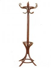 Askılık 18138 Bambu Model Parlak Ceviz Boya Demonte İtinalı Paket kargo El Yapım - 1