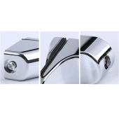 Penguen Ayarlanabilir Etajer Cam Tutucu Ahşap Raf Tutucu Cam Etejeri Krom (1 ÇİFT) - 4