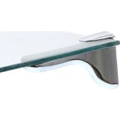 Penguen Ayarlanabilir Etajer Cam Tutucu Ahşap Raf Tutucu Cam Etejeri Krom (1 ÇİFT) - 5