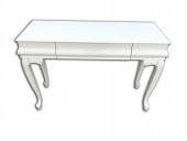 Dresuar 18094 Avangart Model Kayın Aslan Ayak Parlak Lake Beyaz 1 Çekmec El Yapım thumbnail 1