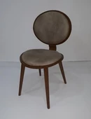 Sandalye 19777 Papel Model Kayın  RETRO Ayak soho Kumaş Oval Sırt 1 ad El Yapım thumbnail 2