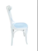 Sandalye 17978 Çapraz model Kayın RETRO Ayak Babyface kumaş Parlak Beyaz  El Yapı thumbnail 2