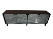 TV Sehpa ST 17959 Modern Konik Ayna Parlak Gri modern Kayın retro ayak El yapım thumbnail 3