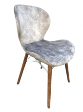 Sandalye 17924 LİLİ Model Kayın RETRO Ceviz Papel Sırt Dökme sünger Ort  El yapım - 2