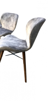 Sandalye 17924 LİLİ Model Kayın RETRO Ceviz Papel Sırt Dökme sünger Ort  El yapım - 3
