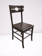 Sandalye 17915 KÖY tip Model Kayın RETRO Ayak Kafes sırt Ceviz Natüre El yapım - 6