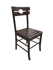 Sandalye 17915 KÖY tip Model Kayın RETRO Ayak Kafes sırt Ceviz Natüre El yapım - 8