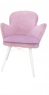 Sandalye 17905 Berjer KELEBEK Kayın Retro Beyz Ayk Babyface Dökme sünger El yapım - 2