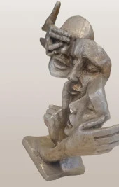 Dekoratif 17895 siyah Model 3Lü Surat gold Görmedim Duymadım Bilmiyorum El yapım - 1