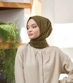 Loryan Scarf Viva Crush Pamuklu Şal 00380  HAKİ - 1
