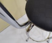 Sandalye 17859 BAR Yüksek Model Siyah Metal TRANSMİSYON nikelaj Sunideri El Yapım thumbnail 3