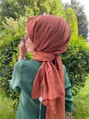Loryan Scarf Viva Crush Pamuklu Şal 00380  BAKIR - 2