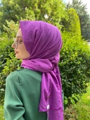 Loryan Scarf Viva Crush Pamuklu Şal 00380  MOR thumbnail 2
