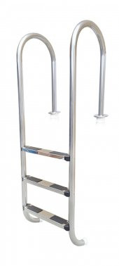 Havuz 17812 Merdiveni 316 Kalite Paslanmaz Çelik CNC kesimli 3 Basamaklı El Yapım - 4