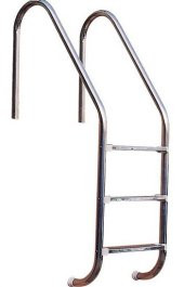 Havuz 17806 Merdiveni 316 Kalite Paslanmaz Çelik CNC kesimli 3lü El Yapım - 3