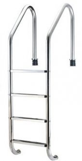 Havuz 17804 Merdiven 316 Kalite Model Paslanmaz Çelik CNC kesimli 4LÜ El Yapım - 2