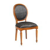 Sandalye 17789 MADALYON Model Kayın RETRO ayak Parlak ceviz Natüre Kum Örgü Kumaş - 6