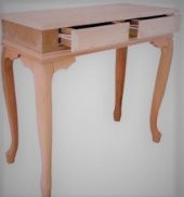 Dresuar 17741 2ÇEKMEC MODEL Kayın Aslan ayak HAM Ladin Kaplama Kutu sevk El yapım - 2