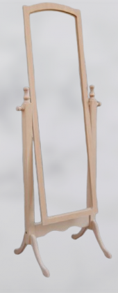 Ayna Boy 17728 Dikdörtgen Ahşap Kayın MDF Ayna Çerçeve HAM El yapım - 1