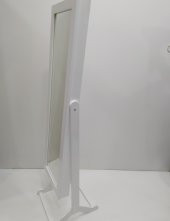 Ayna ST 17711 Takı Dolabı Boy Ahşap Kayın-MDF gövde Parlak BEYAZ Natüre Klasik El Yapım - 6