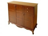 Ayakkabılık 17701 Klasik Model Kaplama Kayın Aslan Ayak Parlak CEVİZ 5raf El Yapı - 2