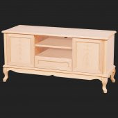 Tv Sehpası 17696 klasik ST Model Pencere Kaplama Kayın ASLAN Ayak HAM El Yapım - 1