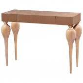 Dresuar 17586 TOMBUL Torna Model HAM Kayın Retro Ayak Orta Çekm MDF tabla El Yapı - 1