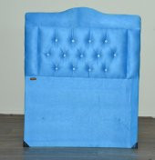 Başlık 90 Lık 17504 Turkuaz Mavi Kapitone Tay Tüyü Kumaş Döşeme 90*190 - 3