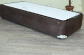 Baza 17503 Tay Tüy Kahverengi Silin Kumaş Model Çelik Fırın Boya 90*190 El Yapım - 1