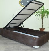 Baza 17503 Tay Tüy Kahverengi Silin Kumaş Model Çelik Fırın Boya 90*190 El Yapım - 2