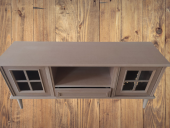 Tv Sehpa ST 17458 Pencere Klasik Model Kayın Torna Retro Ayak HAM Renk El yapım - 4