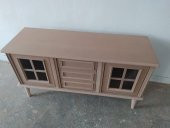 Tv Sehpa ST 17455 WİNDOVS Klasik Model Kayın Torna Retro Ayak HAM Renk El yapım - 7