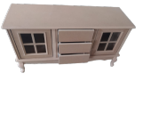 Tv Sehpa ST 17454 Pencere WİNDOVS Klasik Model Kayın Aslan Ayak HAM Renk El yapım thumbnail 1