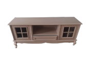 Tv Sehpa ST 17453 Pencere Klasik Model Ahşap Kayın Aslan Ayak HAM Renk El yapım thumbnail 1