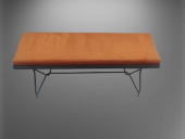 Sandalye STBENC PENYEZ Klasik Metal Siyah fırın Siyah Boya Balkon-Bahçe El yapım - 4