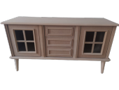 Tv Sehpa ST 17424  Windovs Nakış Klasik Model Ahşap Kayın RETRO Ayak HAM Elyapım - 2