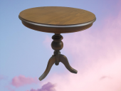 Fiskos 17385 Baba ayak Model Parlak Kayın Arslan ayak MDF tabla Ceviz El Yapım thumbnail 1