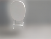 Zigon Sehpa 17388 Oval ÇANTA ahşap MDF Model Torna  Parlak Beyaz Lake Boya El Yapım thumbnail 3