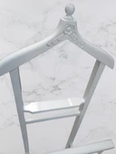 Dilsiz Uşak 17382 Çift Tepeli HAVLULUk model PARLAK BEYAZ Askılık Ahşap Kayın Elyapı thumbnail 6