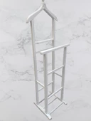 Dilsiz Uşak 17382 Çift Tepeli HAVLULUk model PARLAK BEYAZ Askılık Ahşap Kayın Elyapı thumbnail 4