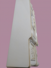 Tv Sehpa ST 17346 Klasik Hasır Model Kayın Aslan Ayak Oyma Nakış Beyaz El yapım thumbnail 7