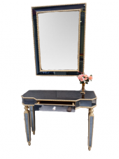 Dresuar 14338 HAYAL Çekm Geniş tabla Gold Cam Ayna Kaplama ayak nakış ayna Elyapı - 1