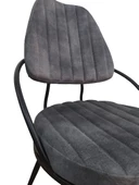 Sandalye 17312 SÜMBÜL Model Metal nikelaj Ortopedik oturum Örgü kumaş El Yapım - 3