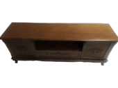 Tv Sehpası ST 17335 Klasik Model Ahşap Kayın Aslan Ayak Oyma Ceviz Renk El Yapım - 1