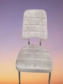 Sandalye 17313 İNCİ Metal transmisyon Çelik nikelaj Ort oturum Örgü kumaş Elyapı thumbnail 1