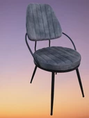 Sandalye 17312 SÜMBÜL Model Metal nikelaj Ortopedik oturum Örgü kumaş El Yapım - 5