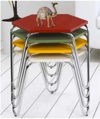 Zigon OSM 11794 PETEK sehpa Metal V Ayak ÇOKLU Renk Tabla Kutu sevk El Yapım - 2