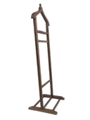 Dilsiz UŞAK 11779 TEK TEPE Model Parlak CEVİZ Lake Askılık Ahşap Kayın El Yapım - 1