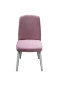 Sandalye 14598 GİYDİRME model Kayın RETRO Ayak Babyface Pembe kumaş beyaz papel thumbnail 1