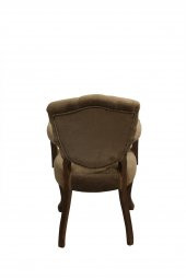 Berjer Aslan Ayak 14595 Model Parlak Ceviz Baby Face Kumaş Kapitone Ort Oturum - 4